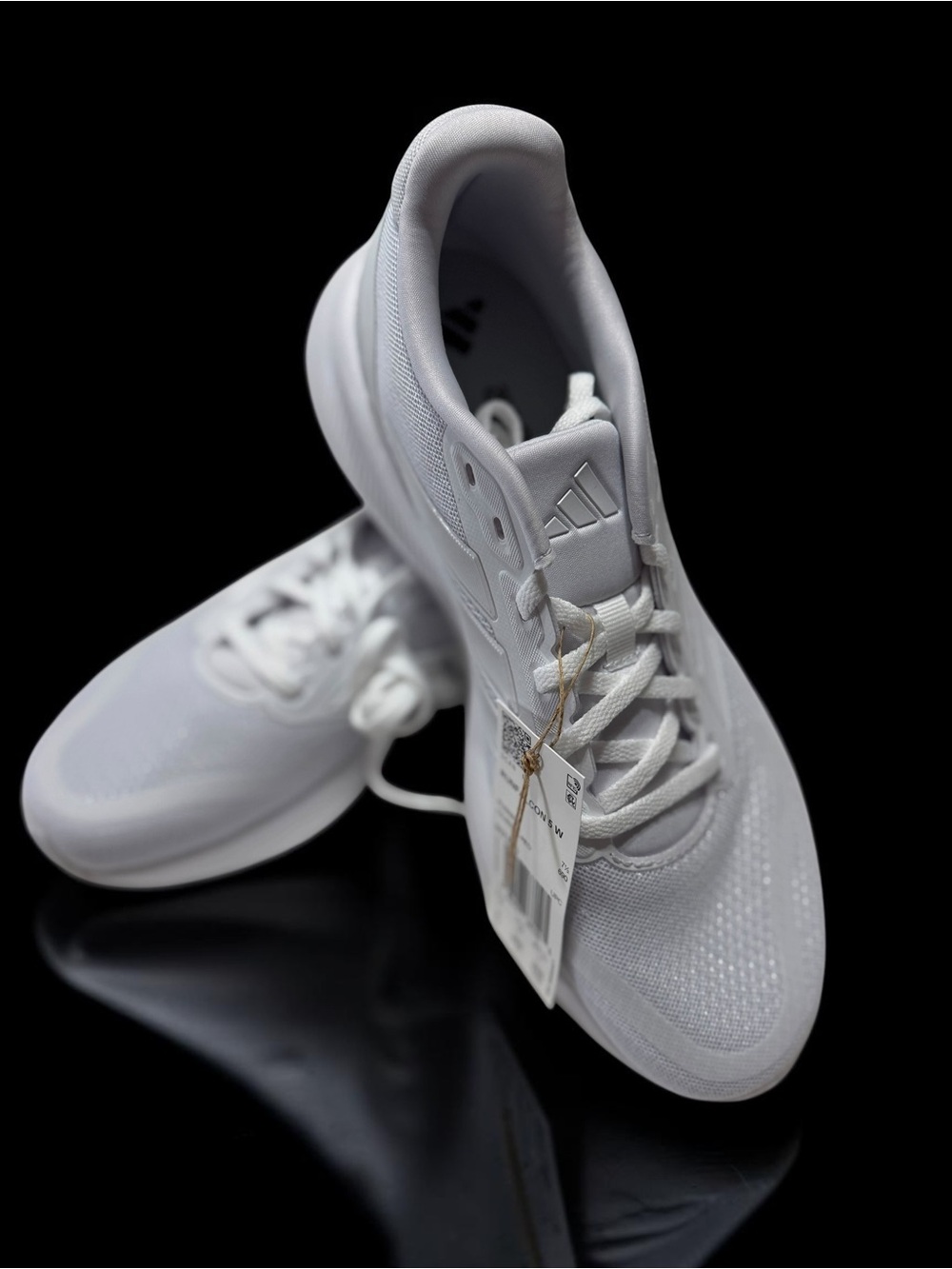 Adidas Runfalcon 5 Womens Size 9 White Running Shoes Sneakers NWT